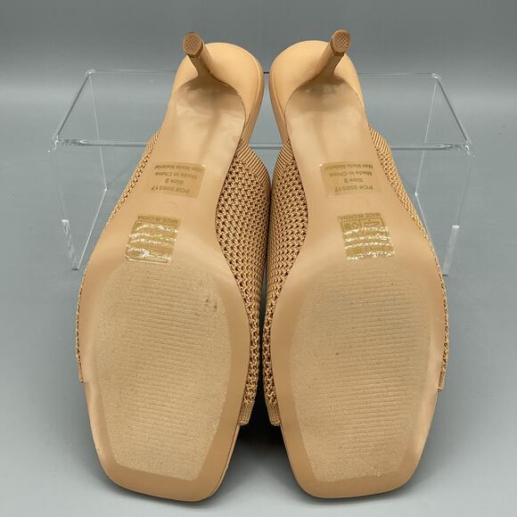 NEW Journee Collection Women’s Leighton Knit Slip on Sandals Beige Size 9 - Picture 10 of 11